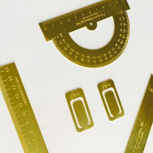 Brass drafting tools for students