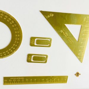 Brass geometry sets for students
