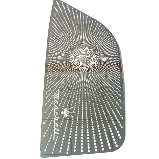 1mm hole aluminum speaker grille-612-612 1mm hole aluminum speaker grille