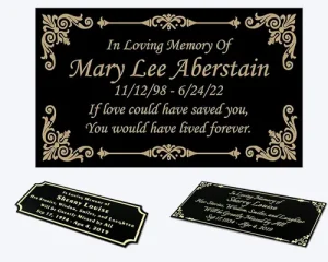 Custom Engraved Metal Logo Plates