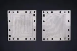 titanium flow channel plate