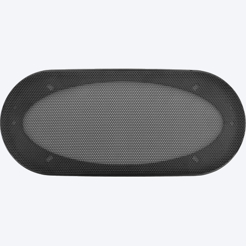Oval speaker grille