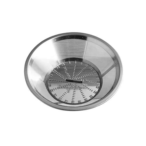 lưới lọc inox 316 Lưới lọc inox 316 chủ yếu được sử dụng cho máy ép trái cây, đáy là cấu trúc lưỡi dao, xung quanh là cấu trúc lỗ nhỏ.