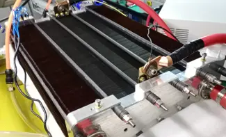 Bipolar plate laser welding Hundreds of electrode plates are welded together through bipolar plate laser welding