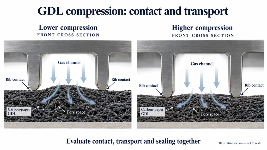 pemfc-gdl-compression-contact-transport