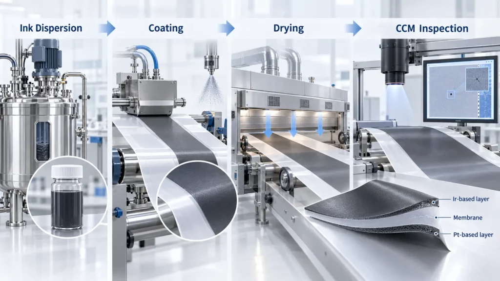 coated_membrane_manufacturing_from_ink_dispersion_and_coating_to_drying_and_inspection