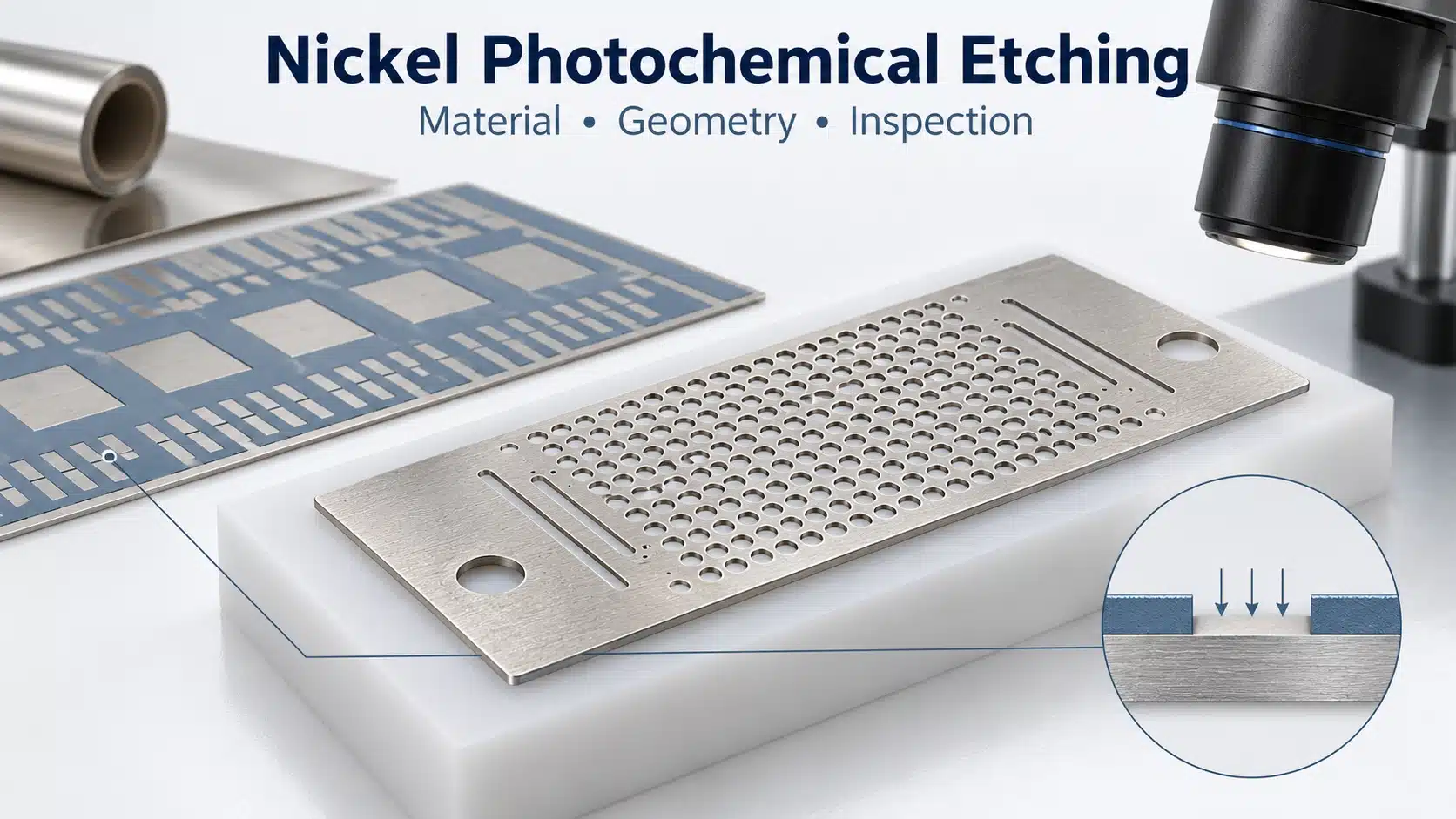 Nickel Photochemical Etching Pure Nickel, Alloys and Design Risks