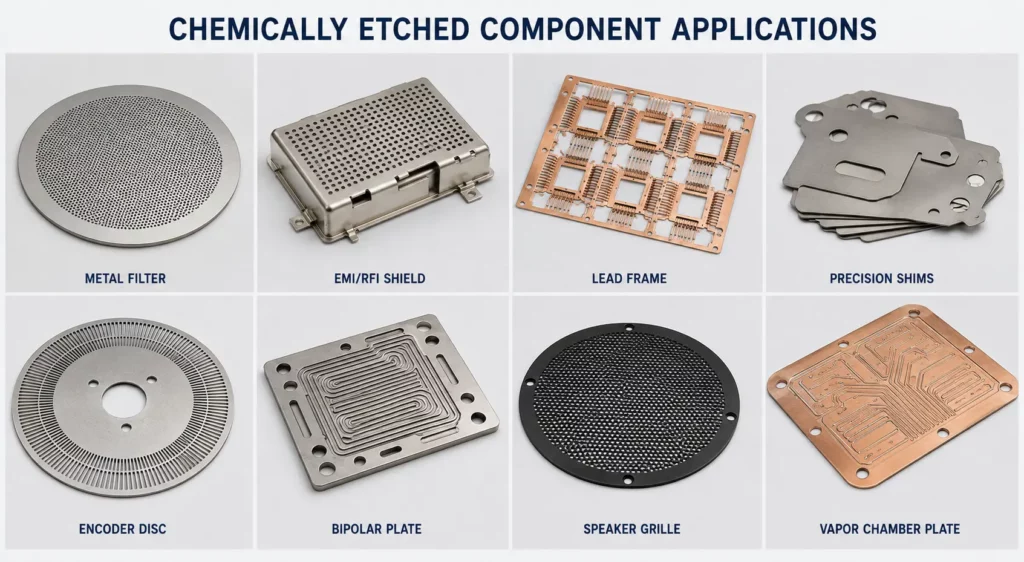 chemical etched component application