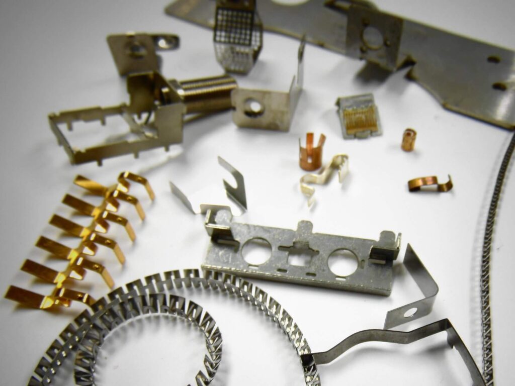 Micro etching metal components