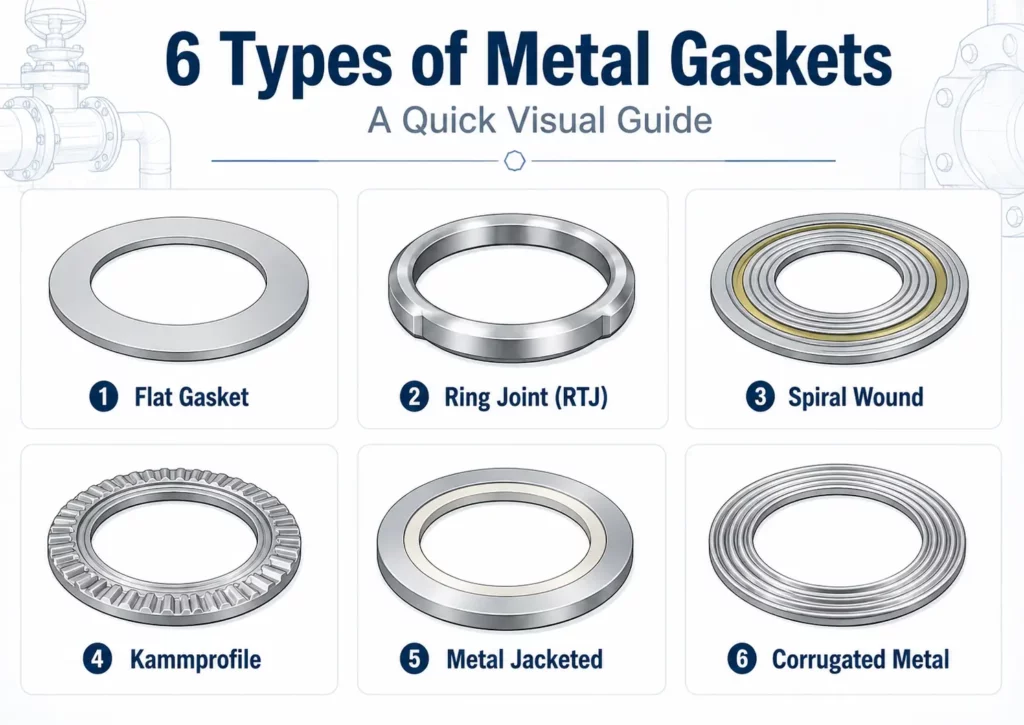 A Guide to 6 Metal Gasket Types Which One is Right for You