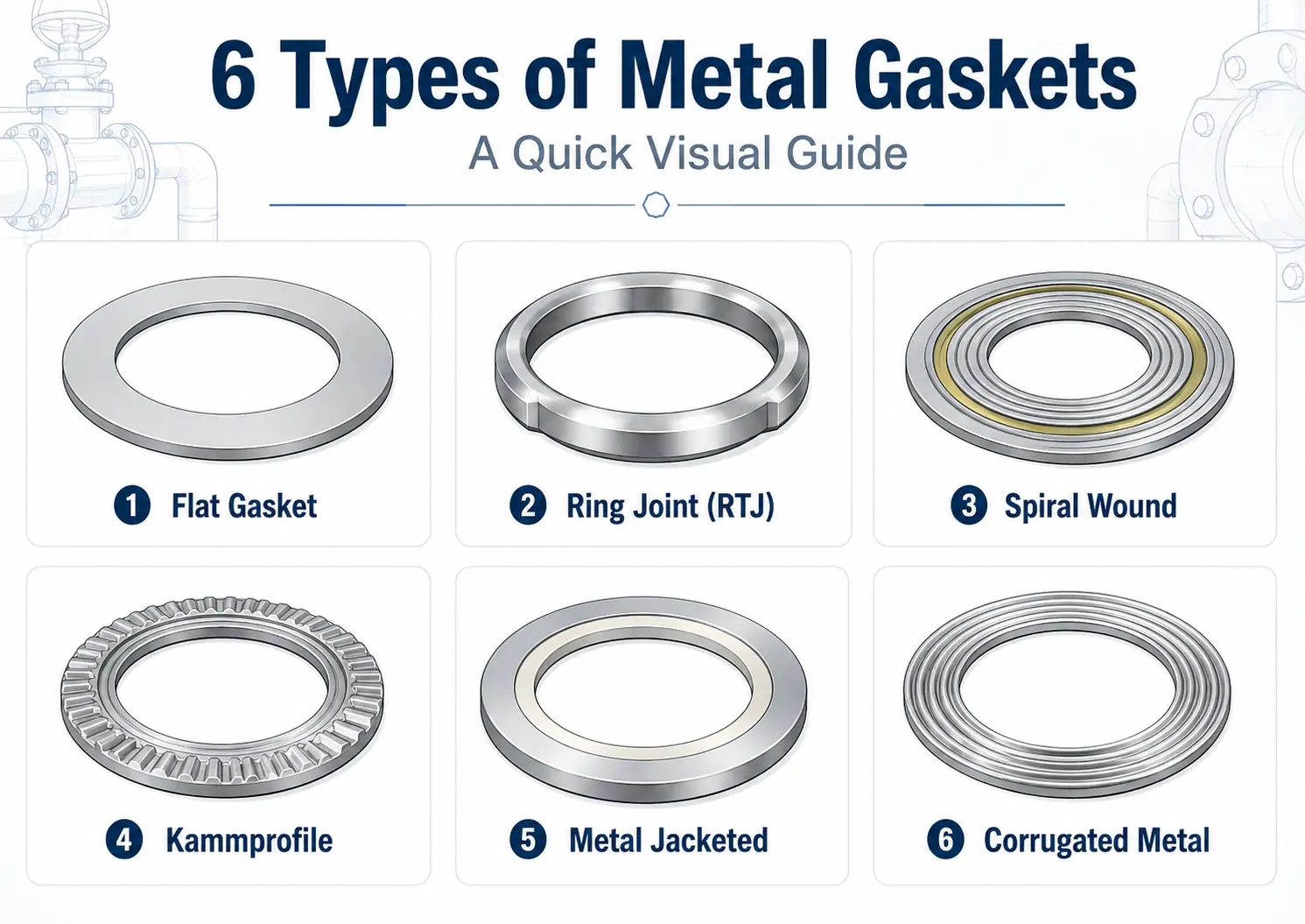 A Guide to 6 Metal Gasket Types Which One is Right for You