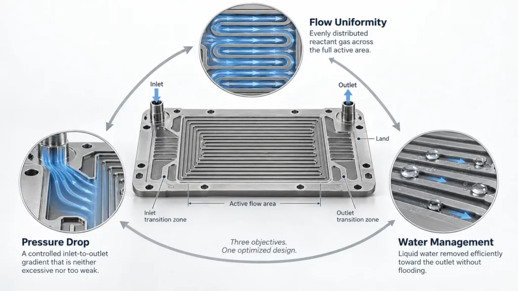 Comparison_of_low_balanced_and_excessive_pressure_drop_in_a_fuel_cell_flow_field