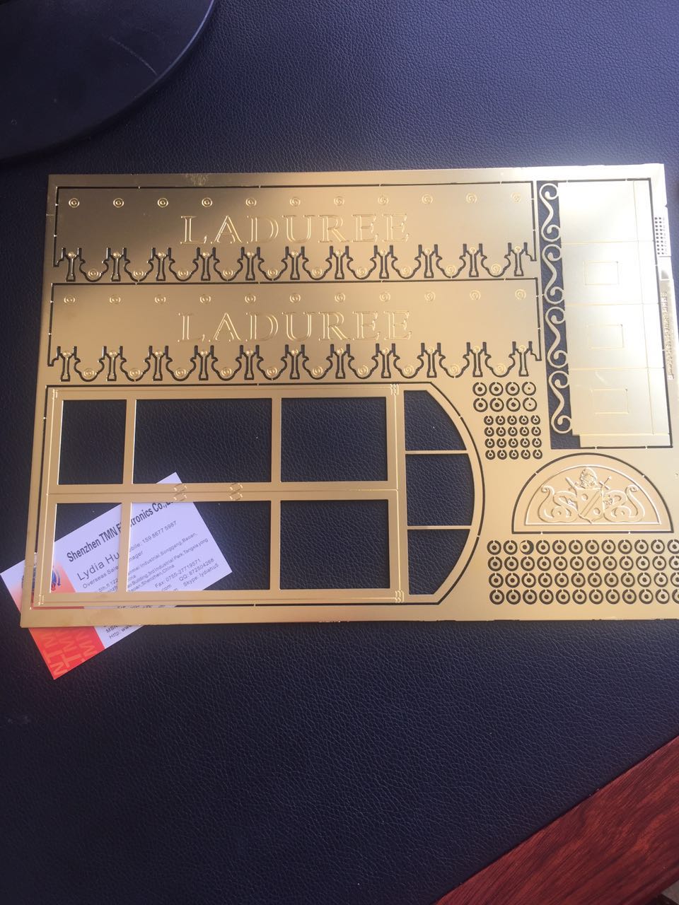 photo etched model parts