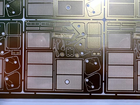 photo-etched model parts for auto