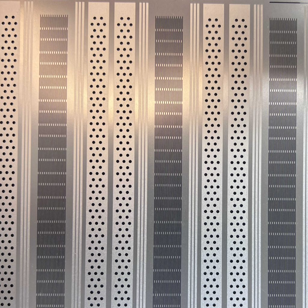 precision etched titanium plates