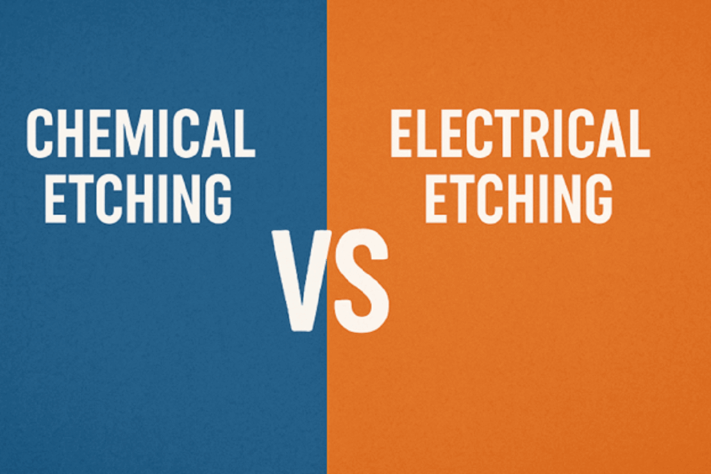 Chemical Etching vs Electrical Etching
