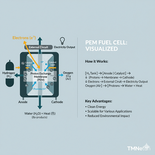 How a PEM Fuel Cell Works