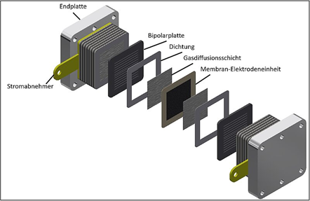 Interaction between fuel cell stack components