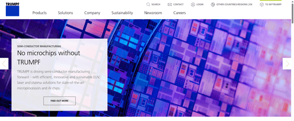 TRUMPF Website