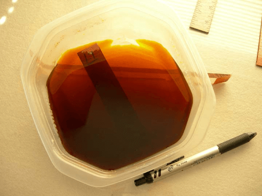 ferric acid for etching