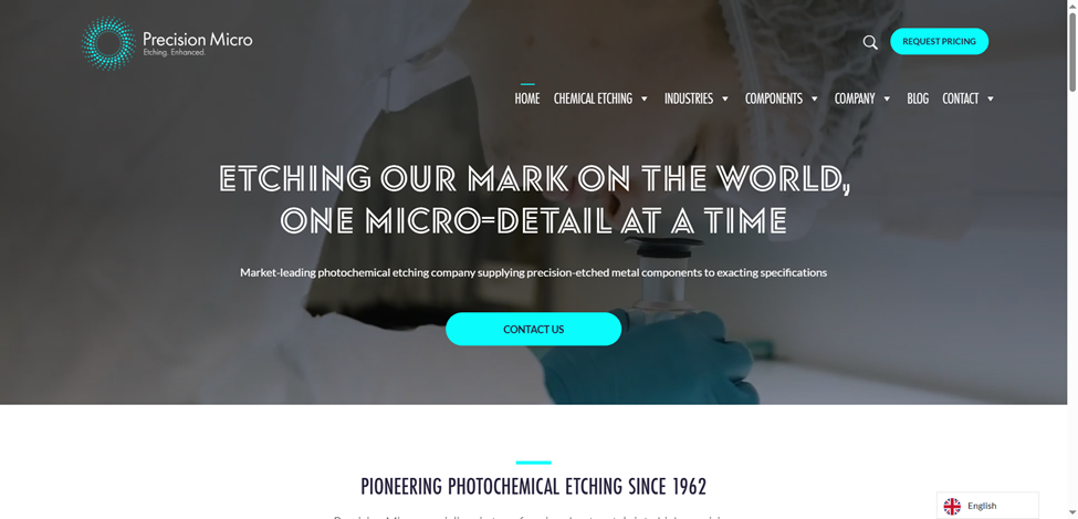 Precision Micro company website(UK)
