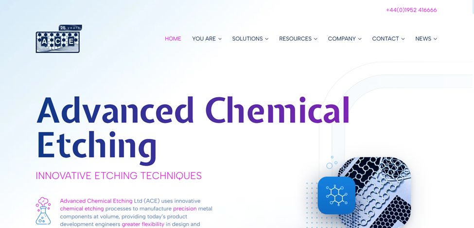 Advanced Chemical Etching website
