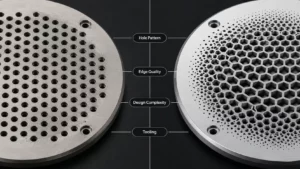 Photo Etched vs Perforated Metal Speaker Grilles