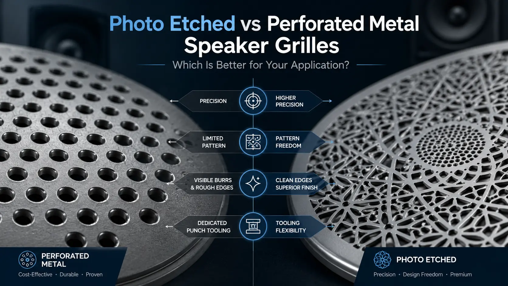 Photo-Etched-vs-Perforated-Metal-Speaker-Grilles cover