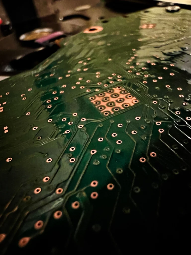 PCB copper etching forms the copper traces and pads that connect electronic components