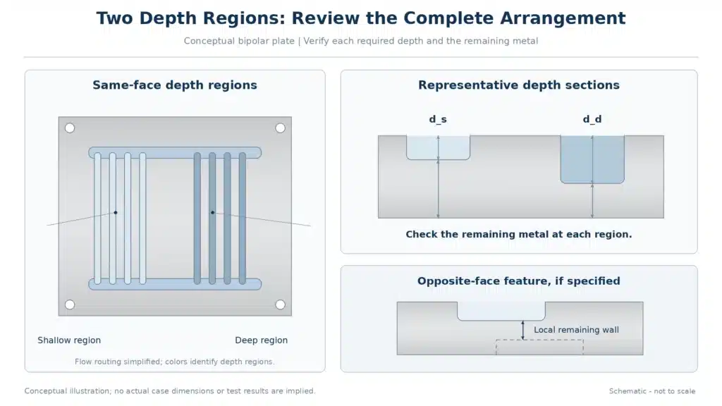 two-depth-bipolar-plate-remaining-metal
