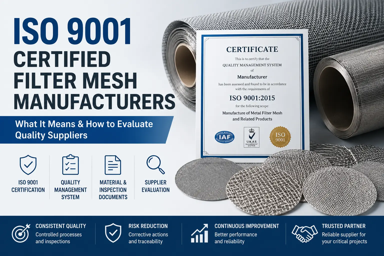 ISO-9001-Certified-Filter-Mesh-Manufacturers-What-It-Actually-Guarantees