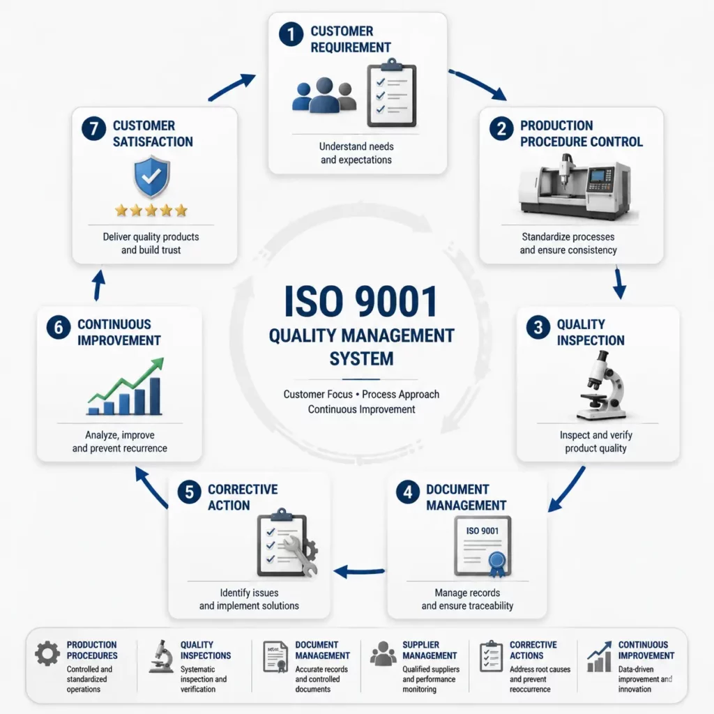 ISO 9001 quality management system process for filter mesh manufacturers