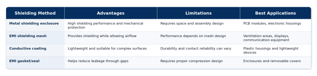 emi_shielding_method_comparison_professional_table