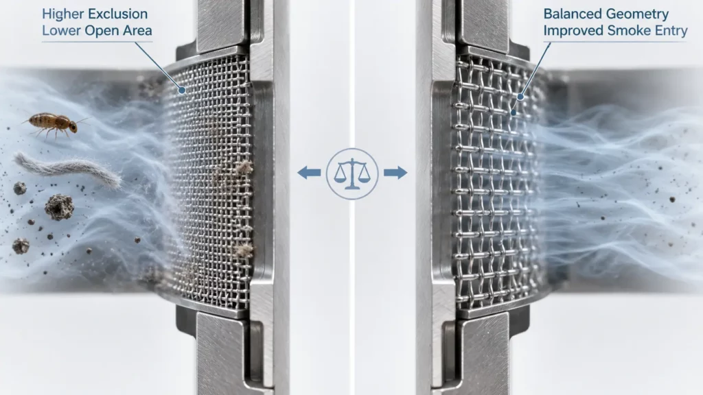 Engineering_comparison_of_insect_exclusion_and_smoke-entry_performance_in_smoke_detector_mesh_designs