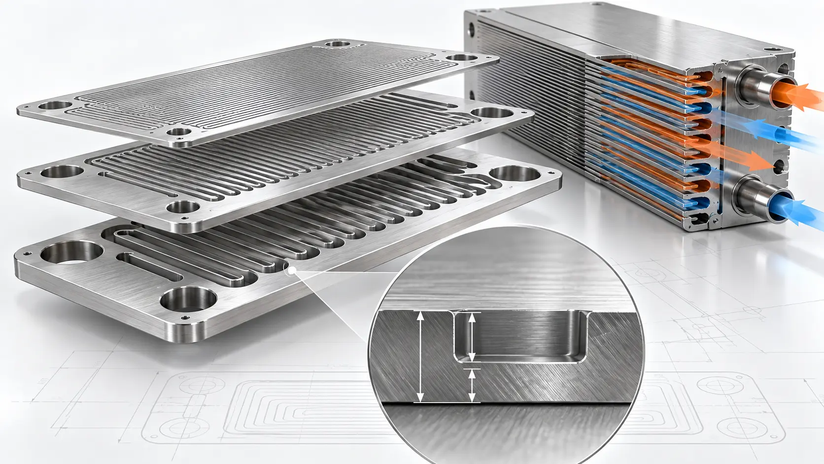 Etched Heat Exchanger Plate