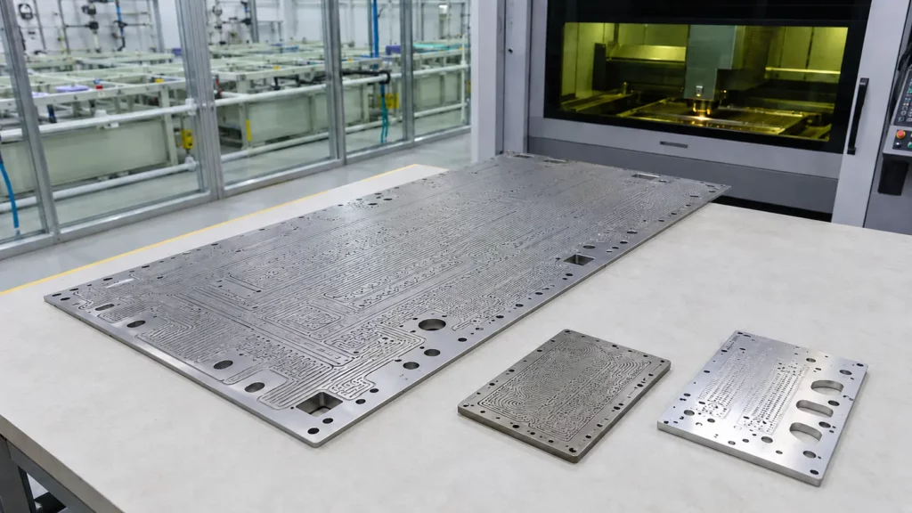 Large_stainless_steel_flow_plate_manufactured_using_chemical_etching_and_laser_cutting