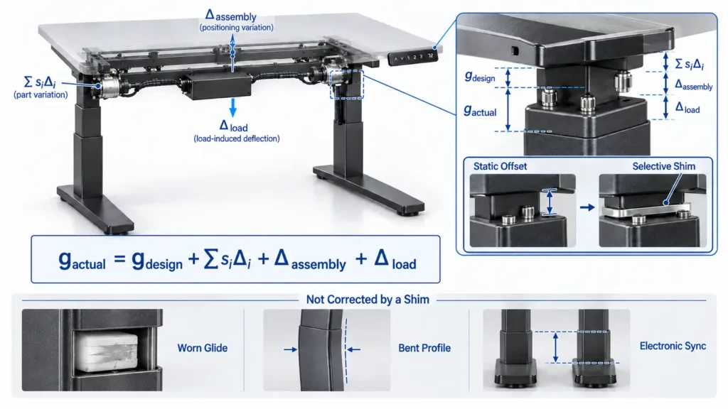 Standing_desk_tolerance_stack_and_the_limited_corrective_role_of_a_mounting_shim