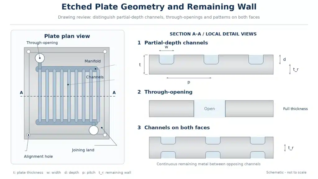 etched-plate-channel-depth-remaining-wall